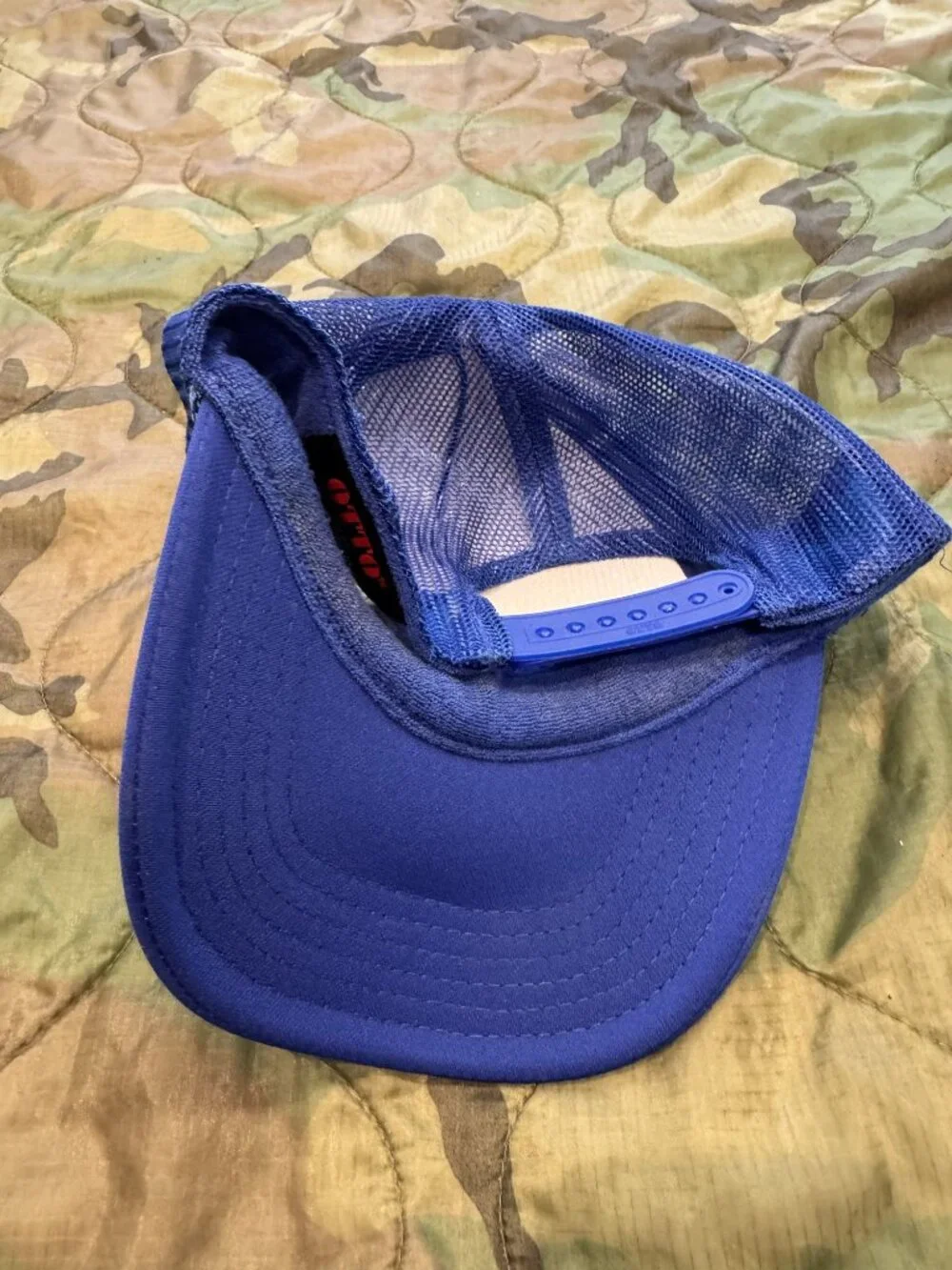 OTTO Corn Hole & Corn Dogs Trucker Hat Blue NWOT